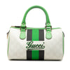Gucci Small GG Supreme Joy Web Boston Bag Secondhand