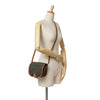 Celine Medium Triomphe Coated Canvas Folco Crossbody Secondhand