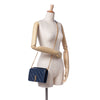 Saint Laurent Quilted Diamond Lambskin Becky Wallet on Chain Secondhand