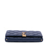 Saint Laurent Quilted Diamond Lambskin Becky Wallet on Chain Secondhand