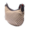 Gucci GG Canvas Web Half Moon Crossbody Secondhand