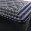 Chanel Old Medium Quilted Caviar Boy Flap Secondhand