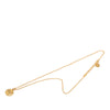 Dior Gold Plated CD Logo Round Pendant Necklace Secondhand