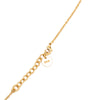 Dior Gold Plated CD Logo Round Pendant Necklace Secondhand