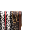 Burberry Monogram Stripe E-Canvas Jessie TB Wallet On Chain Secondhand