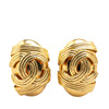 Secondhand Chanel Gold Plated CC Clip On Earrings
