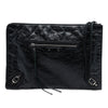 Secondhand Balenciaga Lambskin Motocross Classic Zip Around Flat Clutch