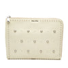 Miu Miu Faux Pearl Studded Leather Clutch Secondhand