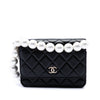 Chanel CC Quilted Calfskin Maxi Pearls Wallet on Chain Secondhand