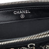 Chanel CC Calfskin and Sequin Double Zip Wallet on Chain Secondhand