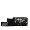 Chanel CC Calfskin and Sequin Double Zip Wallet on Chain Secondhand