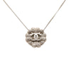 Chanel CC Brass Strass Clover Pendant Necklace Secondhand