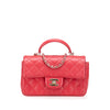 Chanel Mini Rectangular Lambskin Top Handle Single Flap Secondhand