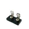 Chanel CC Resin Rhinestone Square Clip On Earrings Secondhand
