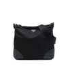 Prada Leather Trimmed Tessuto Zip Top Crossbody Secondhand