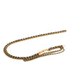 Chanel Leather Woven Gold Plated Chain Link Belt Secondhand