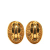 Secondhand Chanel Gold Plated CC Crown Clip On Earrings