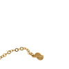 Dior Gold Plated Strass CD Logo Pendant Necklace Secondhand