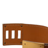 Hermès Barenia and Gold Plated Kelly Dog Bracelet Secondhand
