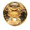 Chanel Gold Plated CC Round Clip On Earrings Secondhand