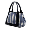 Balenciaga Canvas Striped Navy Cabas S Secondhand