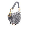 Dior Mini Oblique Canvas Saddle Bag Secondhand