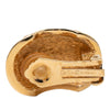 Dior Gold Plated Strass Enamel Oval Clip On Earrings Secondhand
