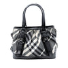Burberry Medium Beat Check Nylon Lowry Satchel Secondhand