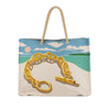 Hermès Toile Escale a la Plage Beach Bag Secondhand