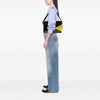 Secondhand Celine Suede Calfskin and Pony Hair Diamond Clutch