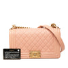 Chanel Old Medium Quilted Caviar Boy Flap Secondhand