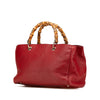 Gucci Medium Calfskin Bamboo Shopper Satchel Secondhand