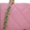 Chanel CC Quilted Lambskin Top Handle Phone Holder with Chain Secondhand