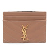 Secondhand Saint Laurent Chevron Grain de Poudre Cassandre Card Holder