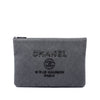 Secondhand Chanel Large Denim Sequin Embellished Deauville O Case Clutch