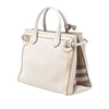 Burberry Medium Bicolor Leather and House Check Banner Satchel Secondhand