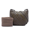 Secondhand Bottega Veneta Nappa and Patent Intrecciato Crossbody