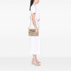 Gucci Medium Cutout Leather and Flora Canvas Traforata Flap Crossbody Secondhand