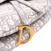 Dior Oblique Canvas Embroidered Saddle Bag Secondhand