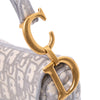 Dior Oblique Canvas Embroidered Saddle Bag Secondhand