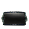 Balenciaga Plaid Wool Navy Cabas S Secondhand