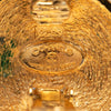 Chanel CC Gold Plated Quilted Round Clip On Earrings Secondhand