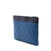 Chanel Large Bicolor Quilted Sheepskin Mademoiselle O Case Clutch Secondhand