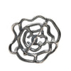 Chanel Brass and Strass Camelia Pin Brooch Secondhand