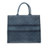 Dior Large Oblique Denim Book Tote Secondhand