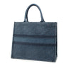 Dior Large Oblique Denim Book Tote Secondhand