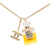 Chanel CC Gold Plated Perfume Bottle Pendant Necklace Secondhand
