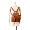 Secondhand Gucci Medium Calfskin Bamboo Drawstring Backpack