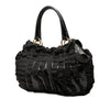 Prada Vernice and Tessuto Ruffle Tote Secondhand