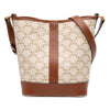 Celine Small Triomphe Coated Canvas Bucket Bag Secondhand